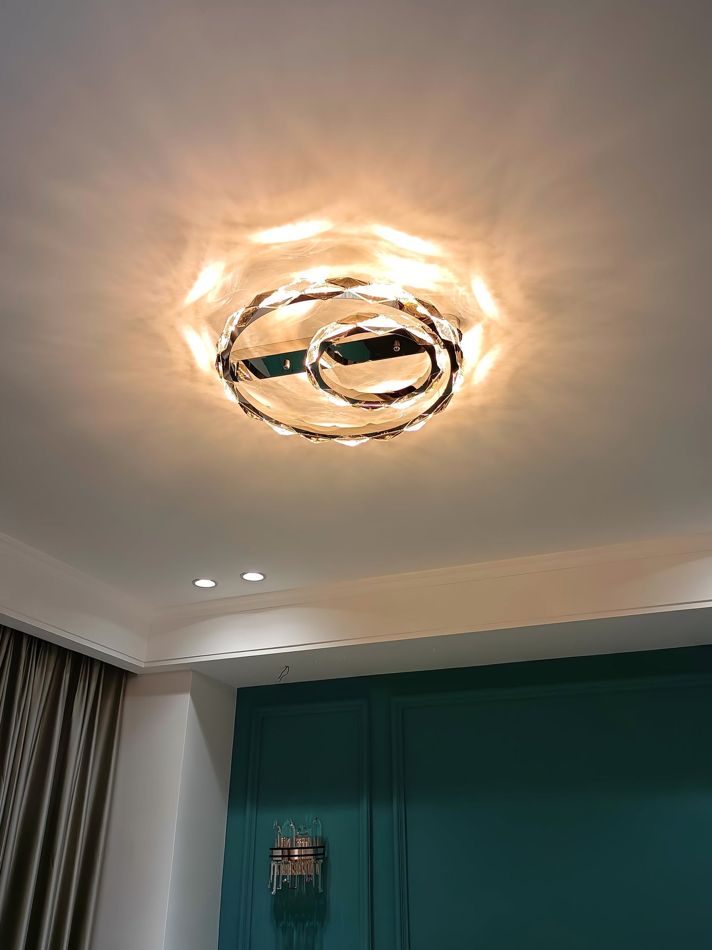 Rhombus Crystal Ceiling Lamp