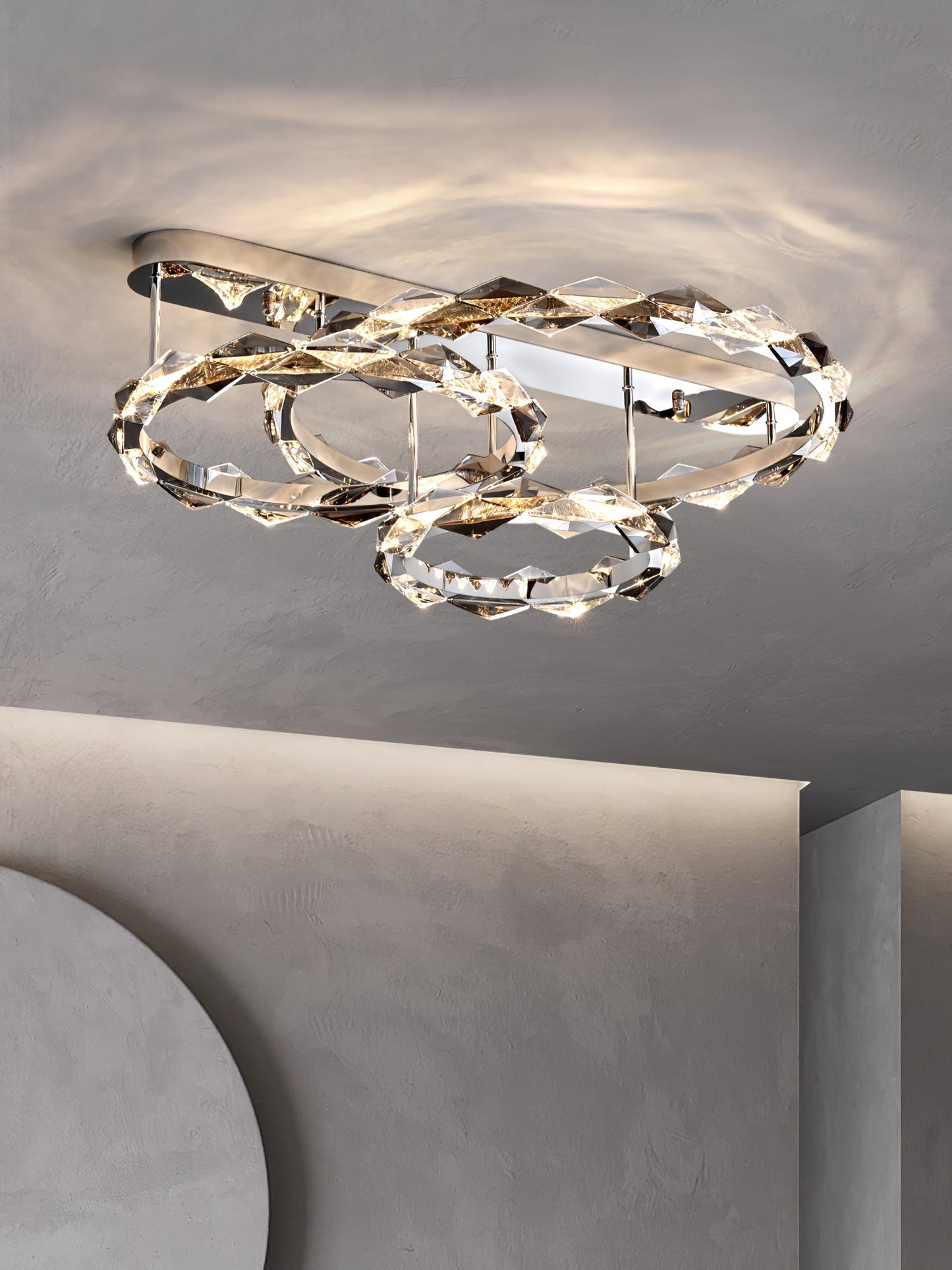 Rhombus Crystal Ceiling Lamp