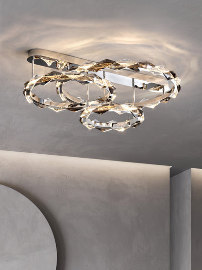 Rhombus Crystal Ceiling Lamp