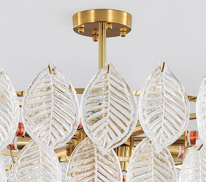Leaf Glass Chandelier
