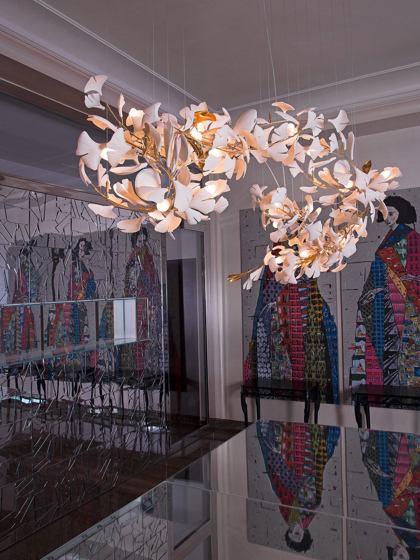 Gingko Chandelier E