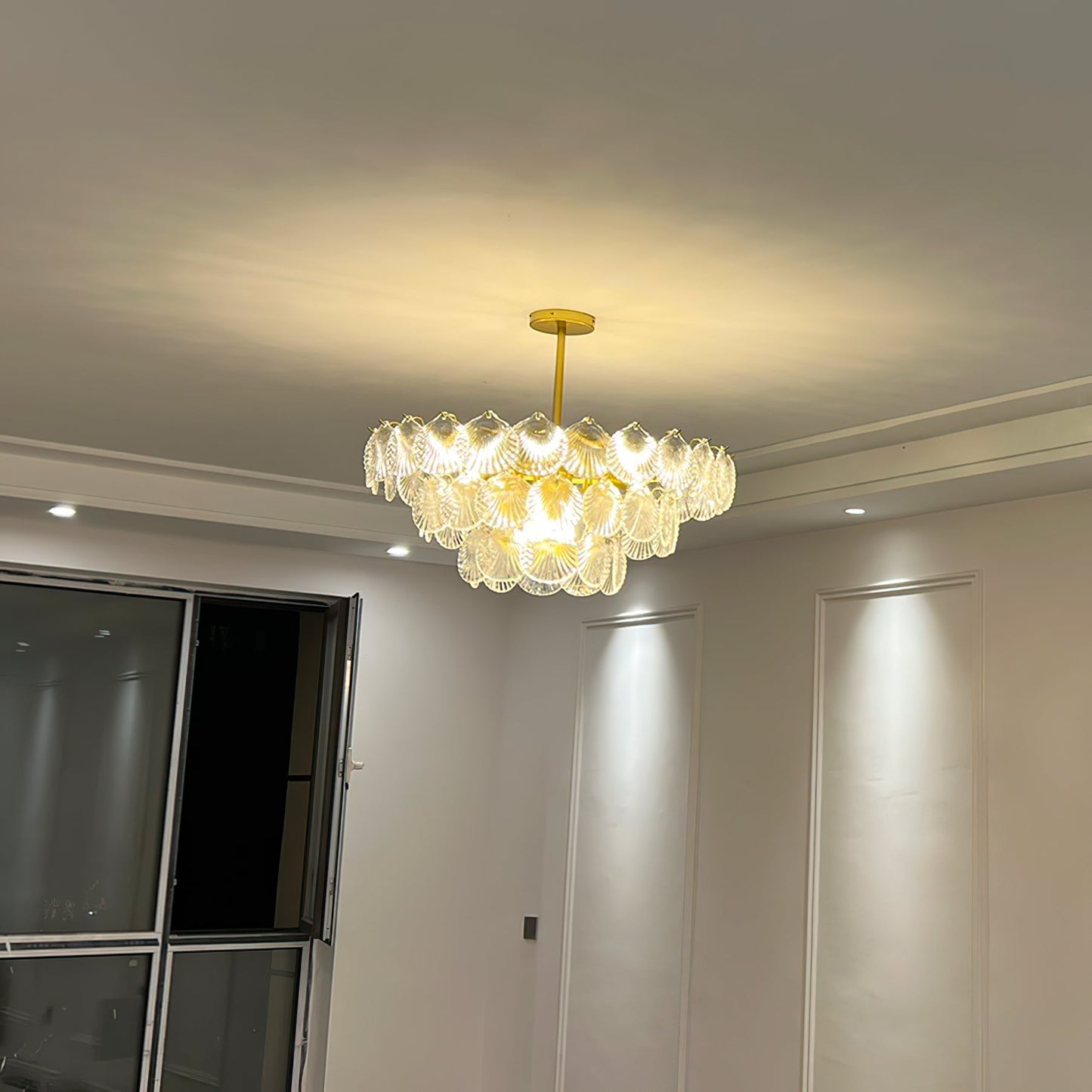 Shell Glass chandelier