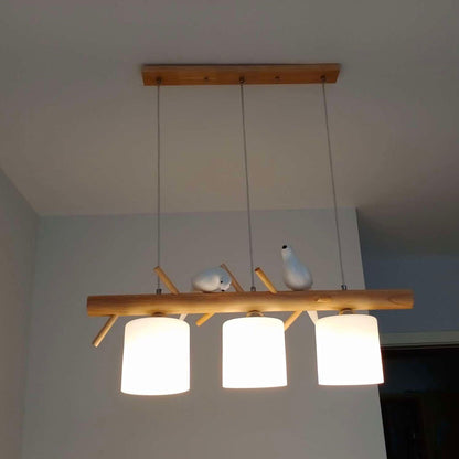 Birdy Wooden Pendant Lamp