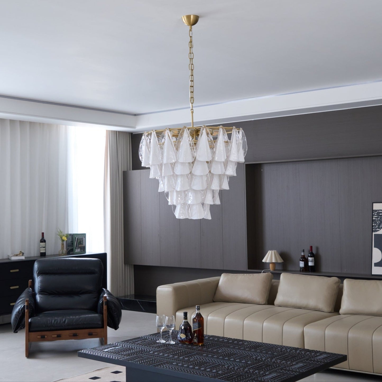 Lunara White Chandelier