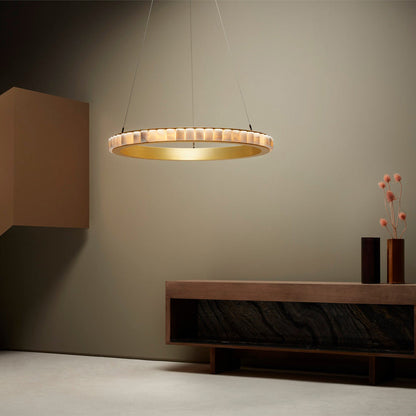 Avalon alabaster Chandelier