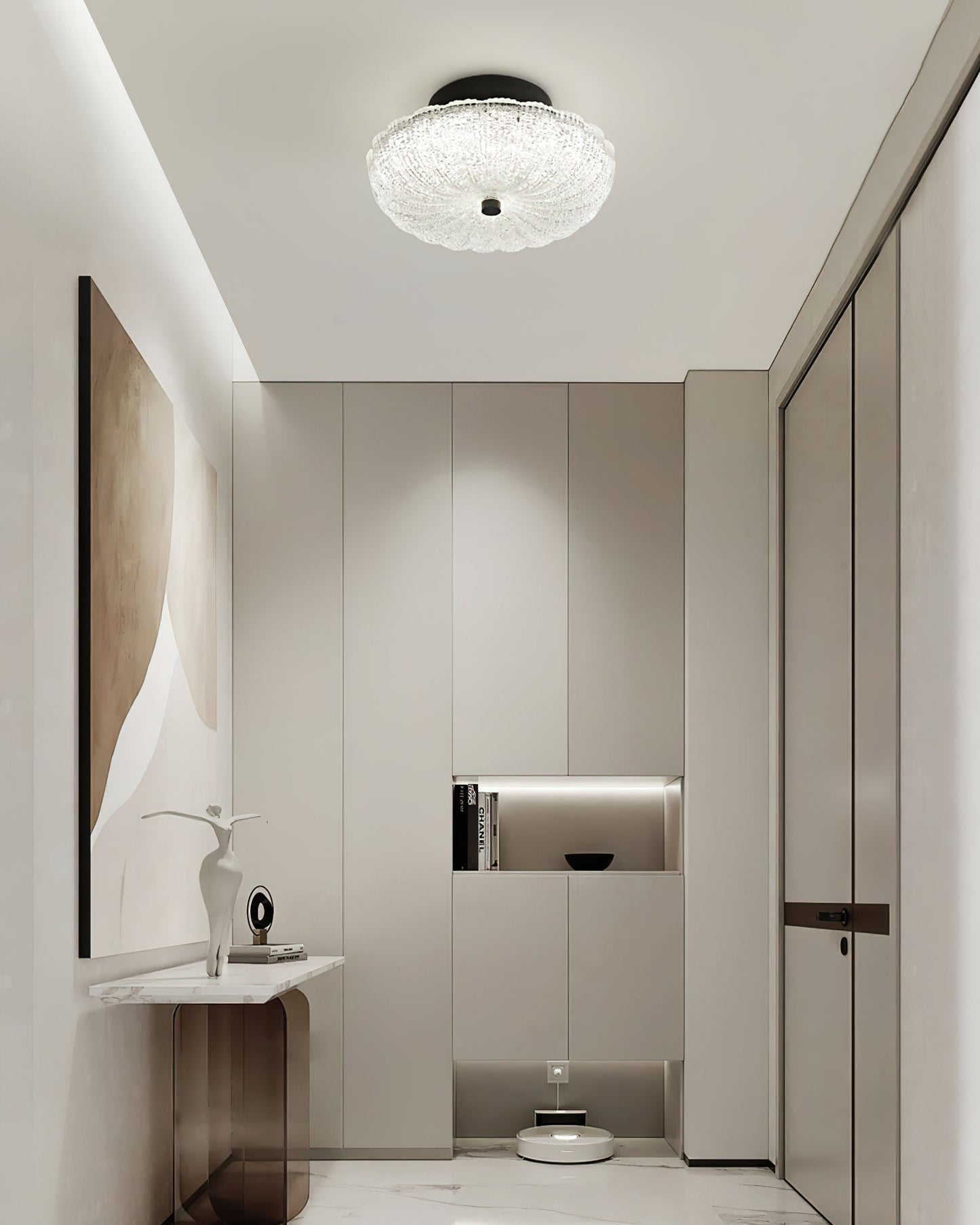 Crystal Halo Ceiling Light