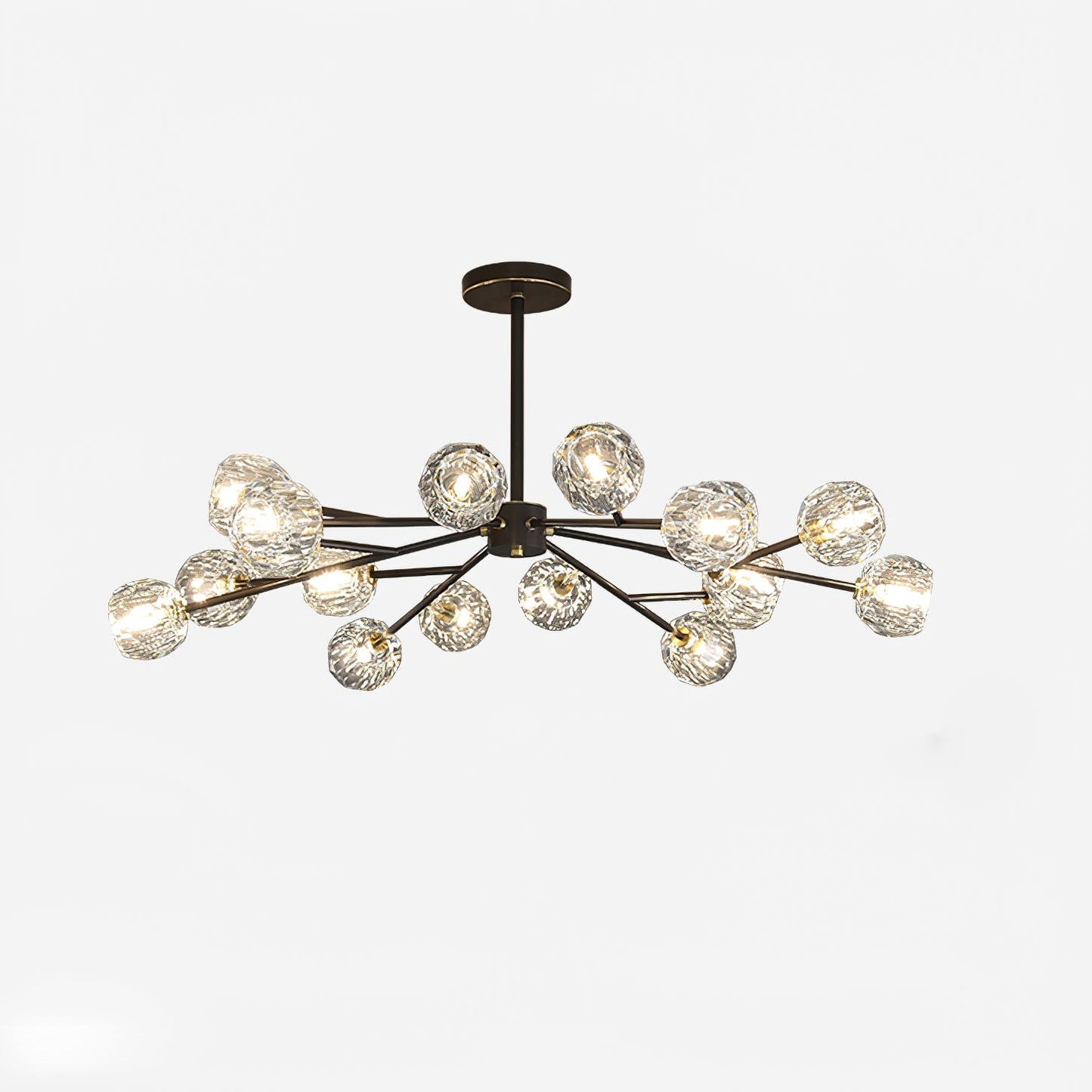 Crystal Ball Round Cluster Chandelier
