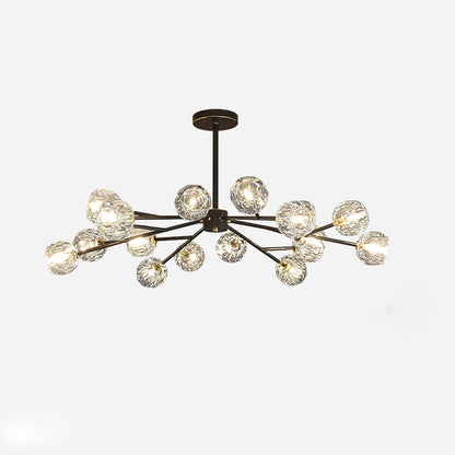 Crystal Ball Round Cluster Chandelier