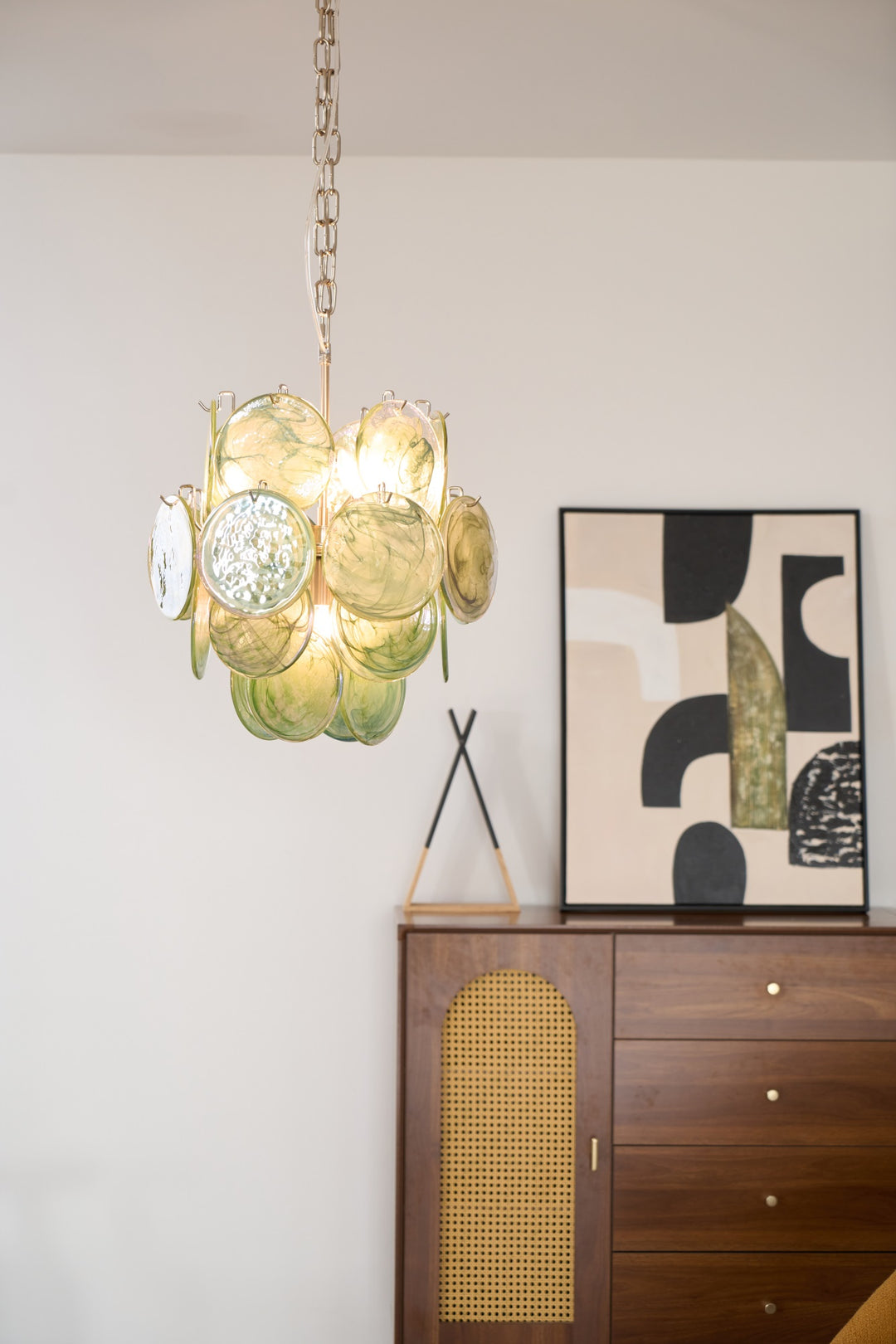 Loire Valley Glass Chandelier
