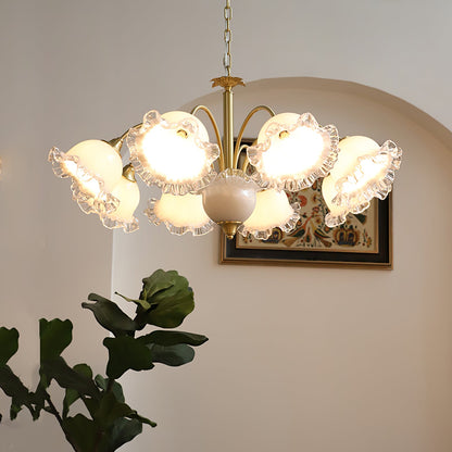 Floral Glass Chandelier