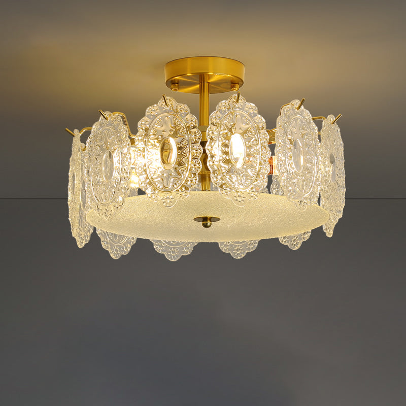 Drum Crystal Chandelier