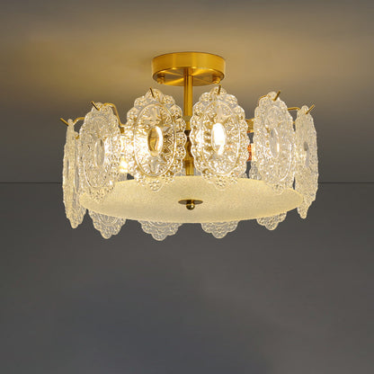 Drum Crystal Chandelier