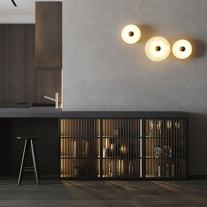 Alabaster Planes Wall Lamp