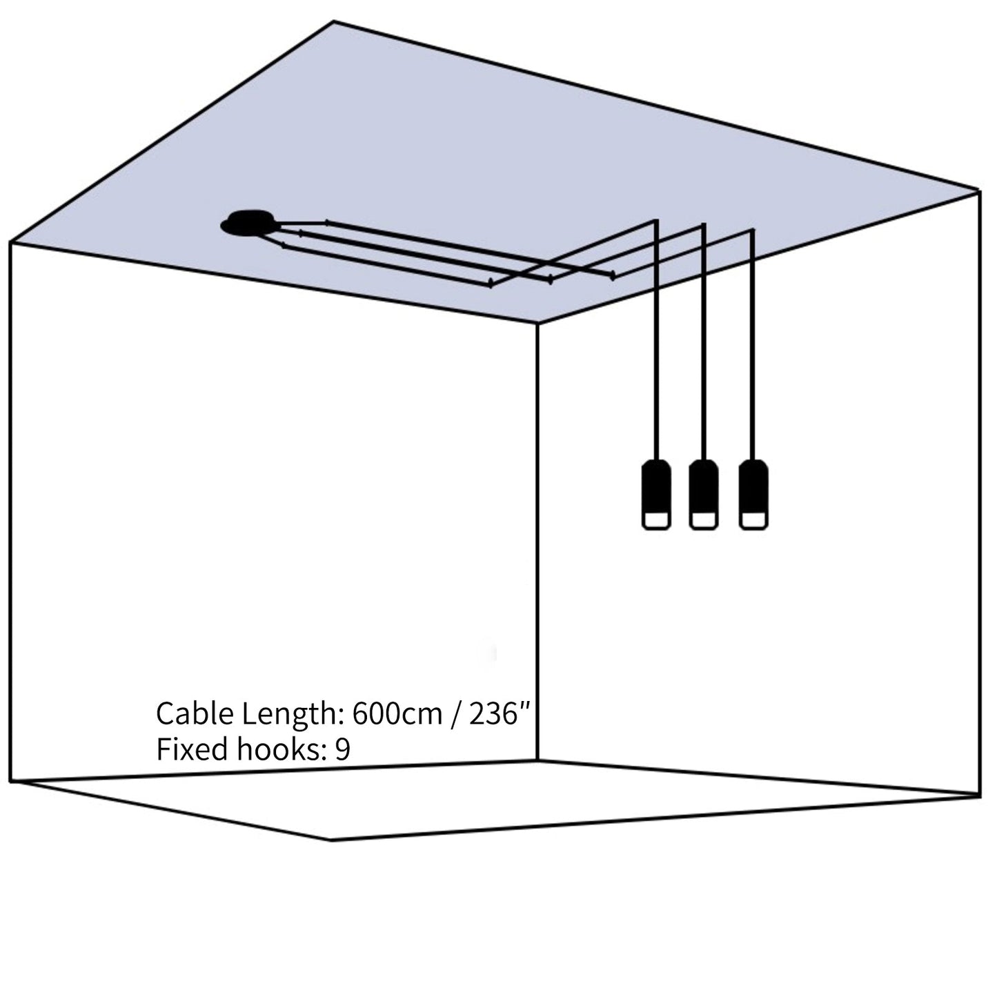 Lines free-form Pendant light