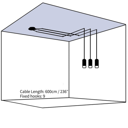 Lines free-form Pendant light