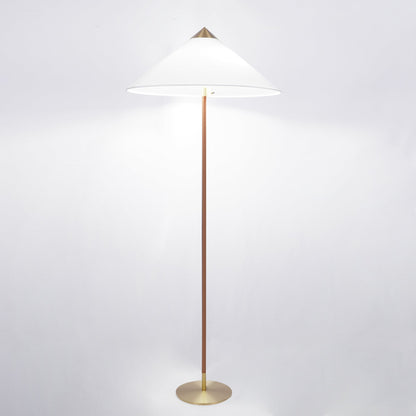 Rattan Circle Waiting Floor Lamp