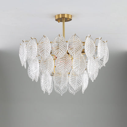 Leaf Glass Chandelier