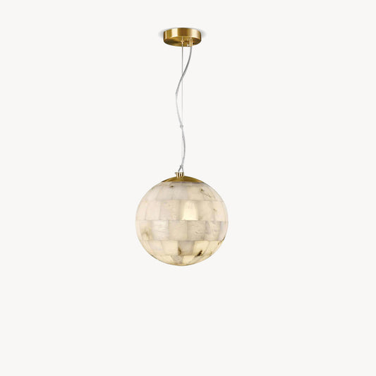 Alabaster Globe Pendant Lamp