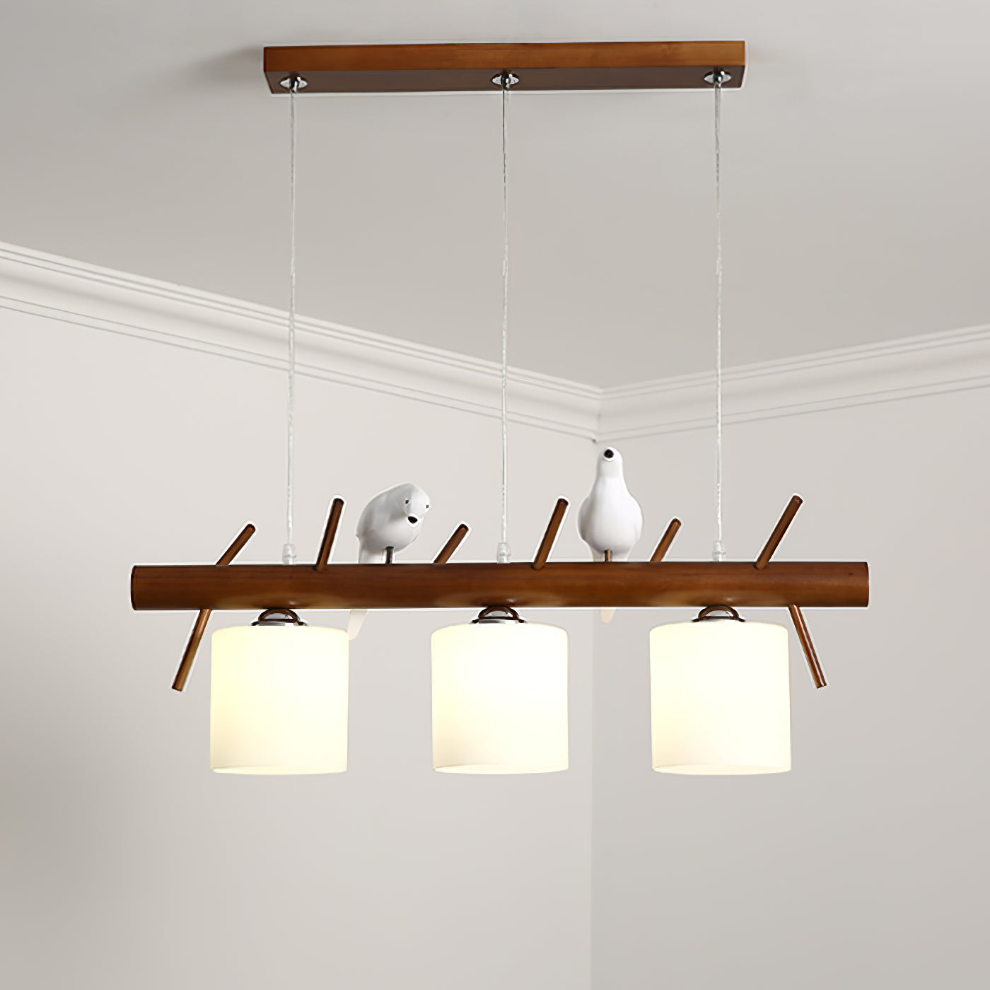Birdy Wooden Pendant Lamp