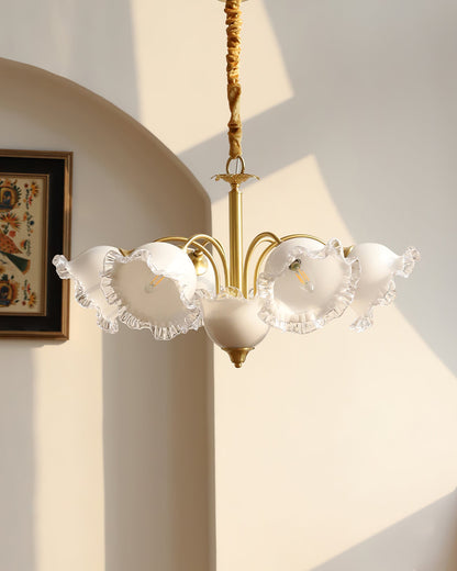 Floral Glass Chandelier