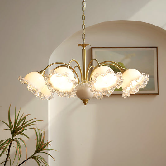 Floral Glass Chandelier