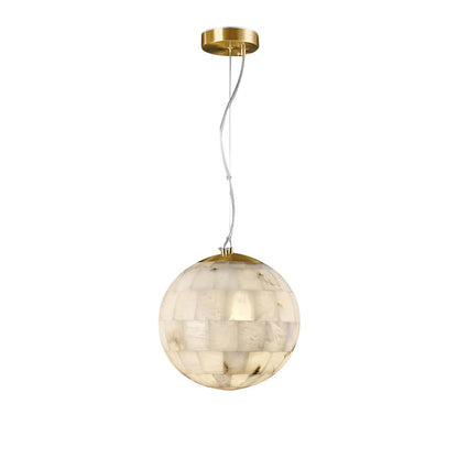 Alabaster Globe Pendant Lamp