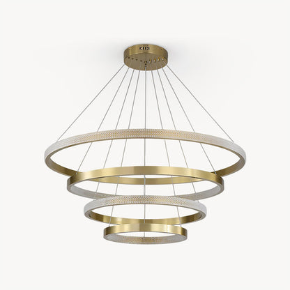 Ring Art Stairwell Chandelier