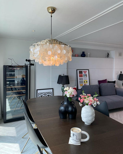 Round Shell Chandelier