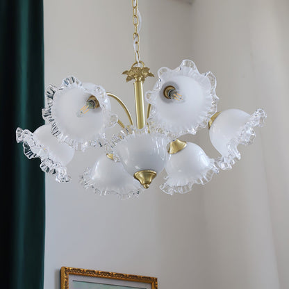 Floral Glass Chandelier