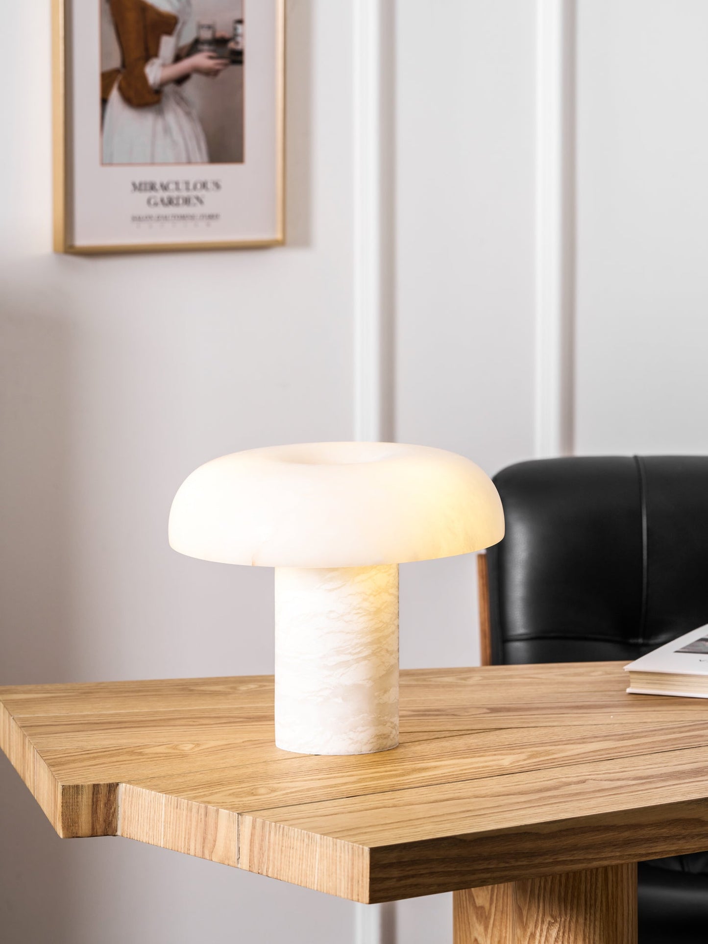Mushroom Alabaster Table Lamp
