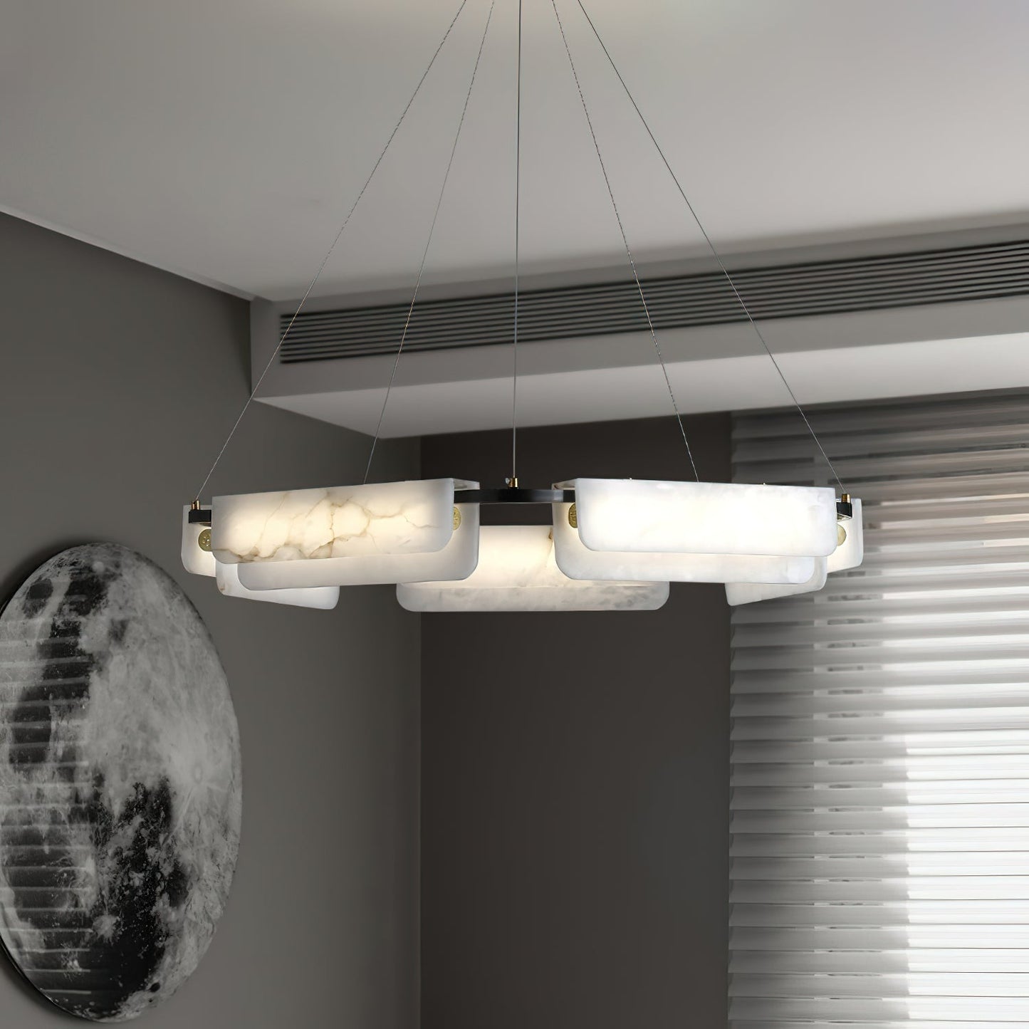 Delia Alabaster Chandelier