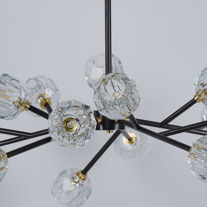 Crystal Ball Round Cluster Chandelier