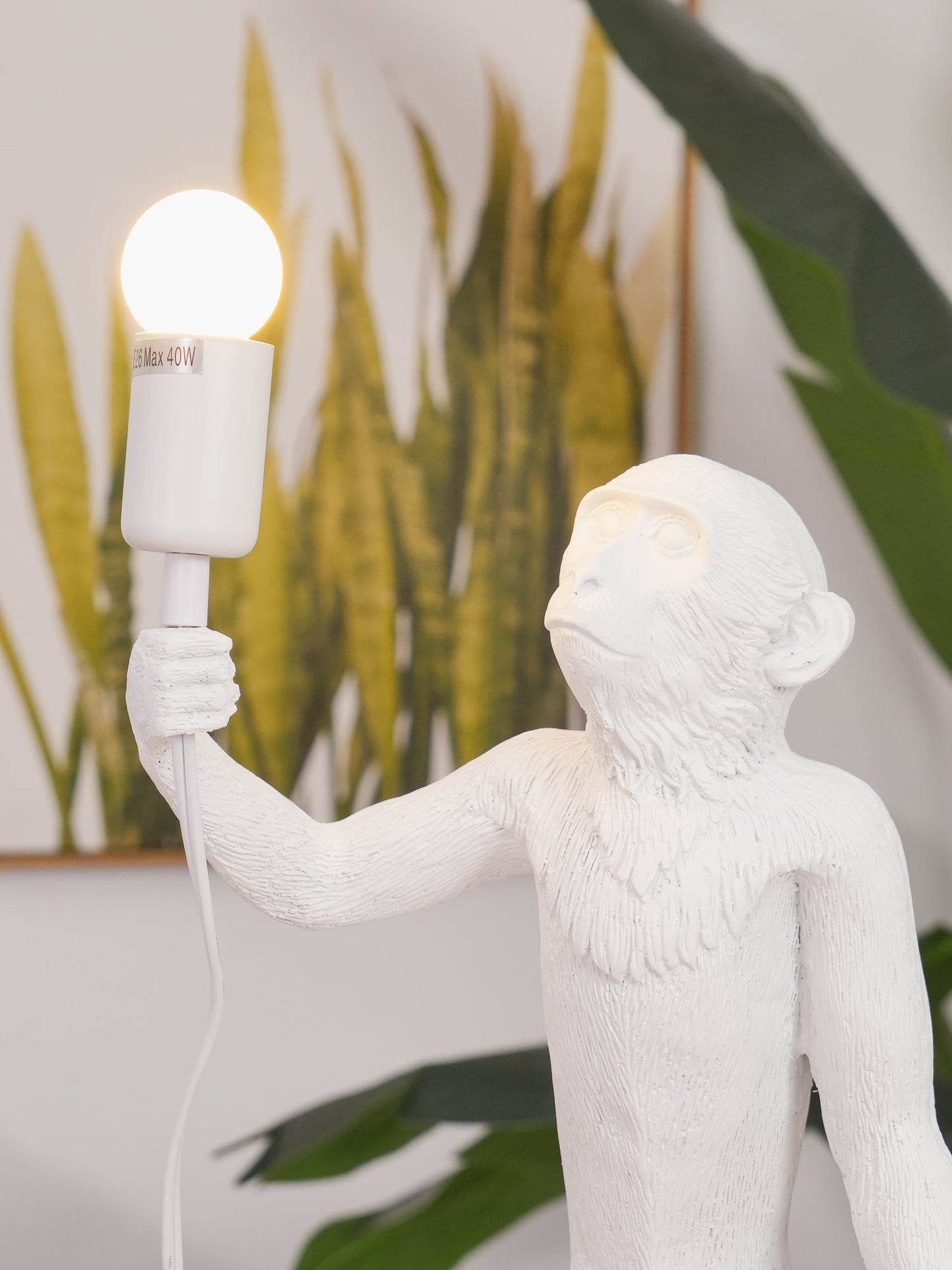 Monkey Resin Table Lamp