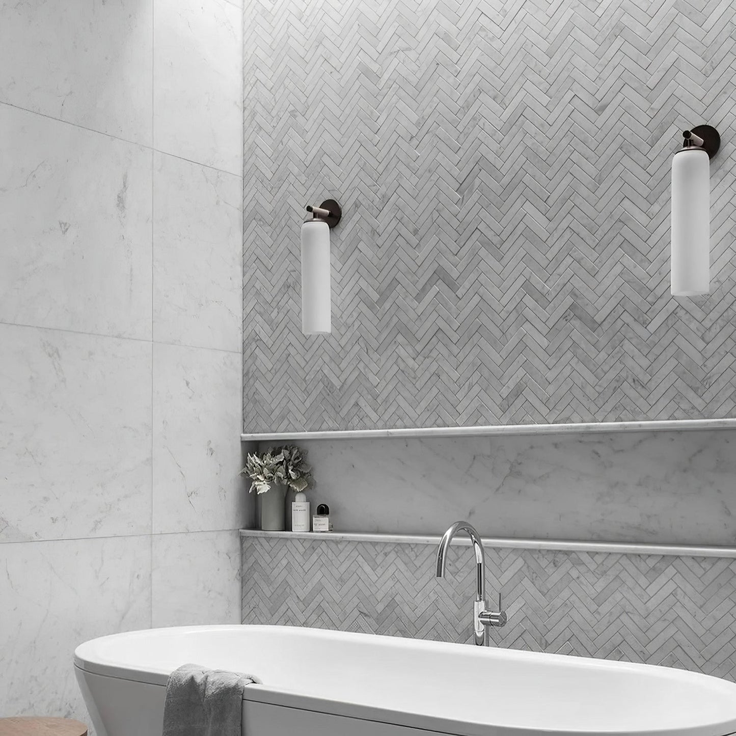 Long Tube Glass Sconce