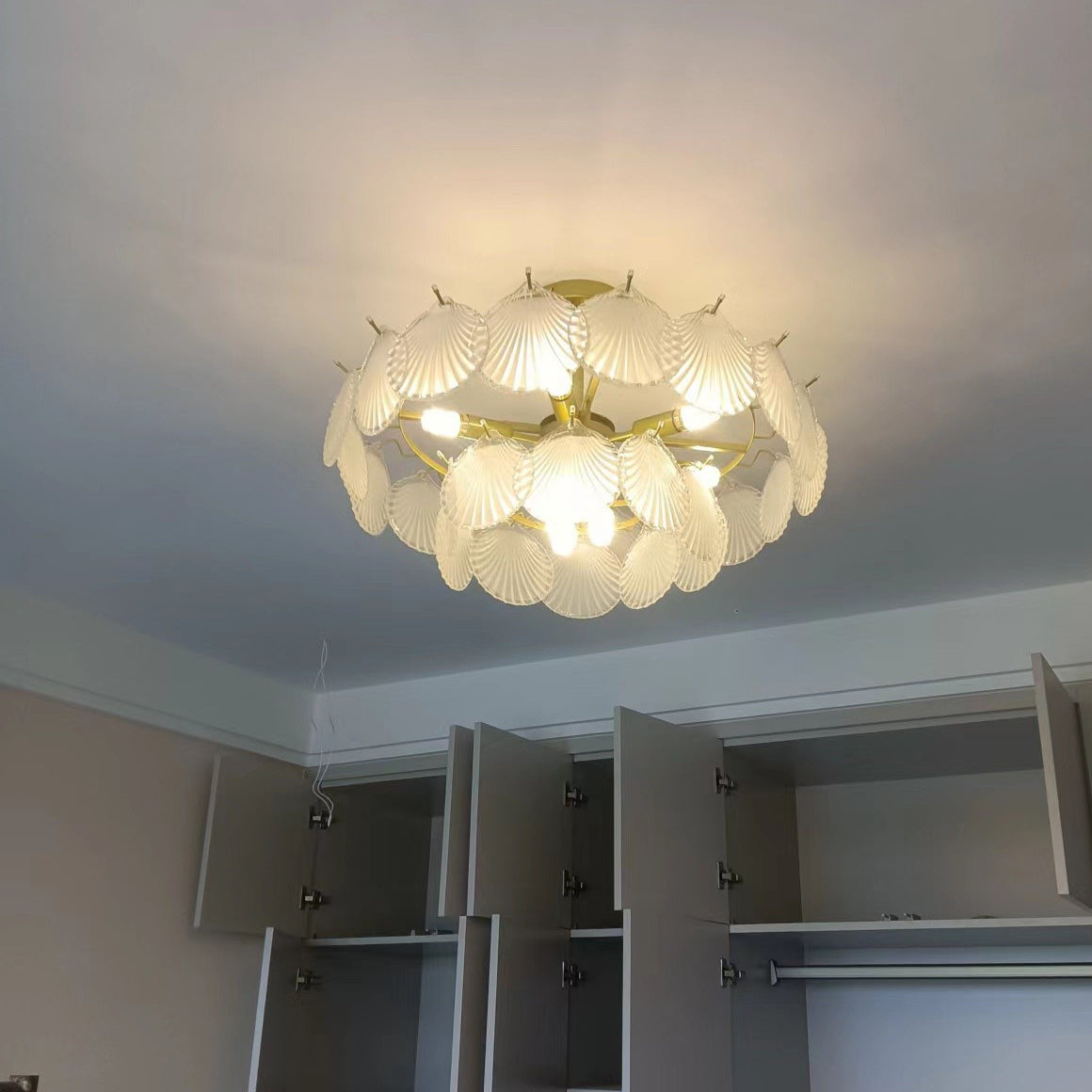 Shell Glass chandelier