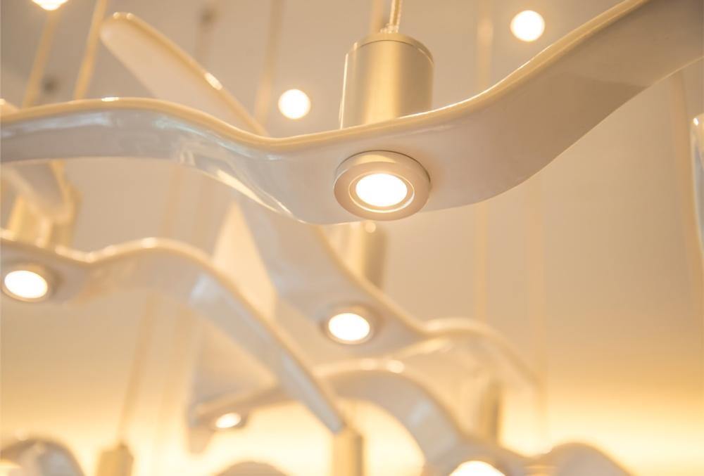 Night Birds Resin Pendant Lamp