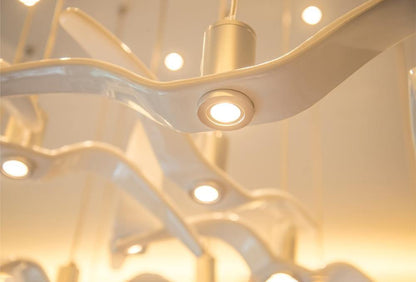 Night Birds Resin Pendant Lamp