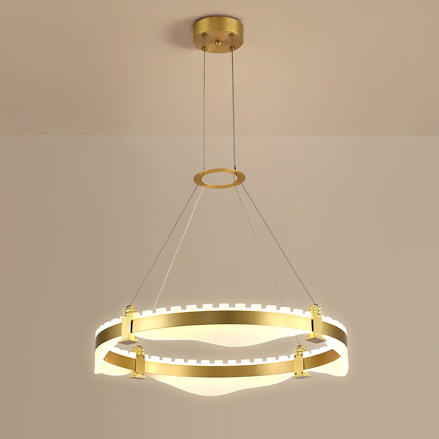 Ring Metallic Chandelier