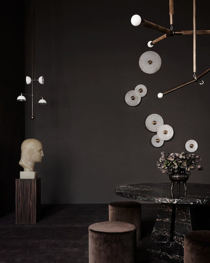 Alabaster Planes Wall Lamp