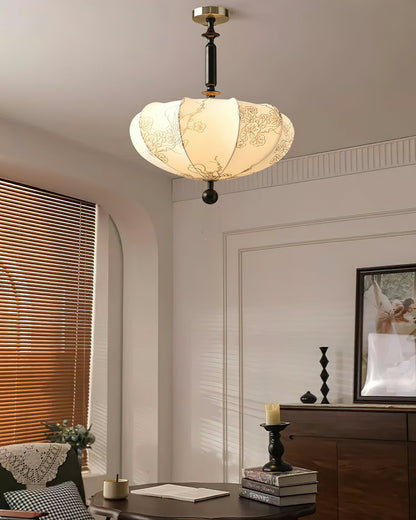 Floral Patterned Ceiling Light