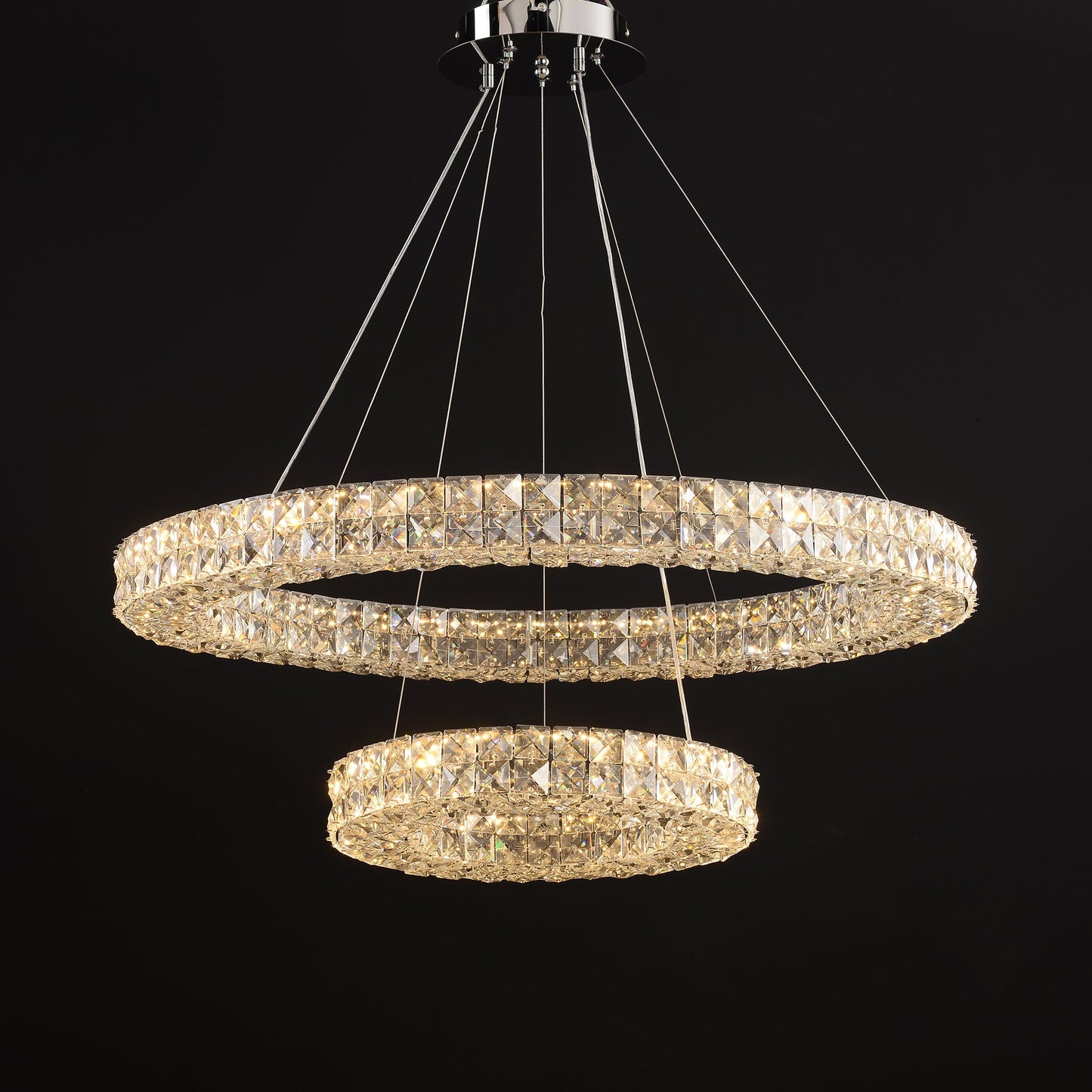 Asscher Ring Chandelier