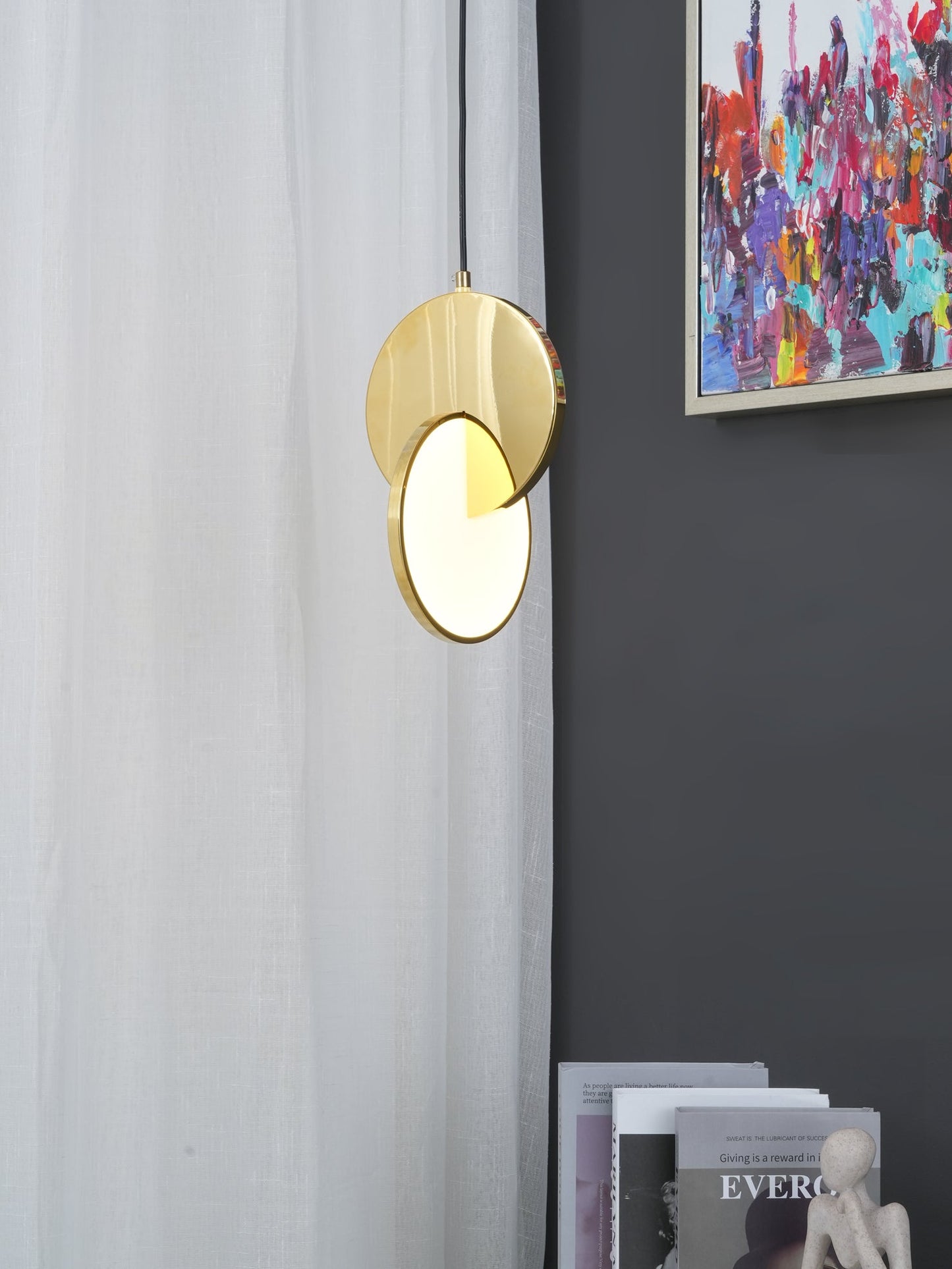 Double Circle Pendant Light