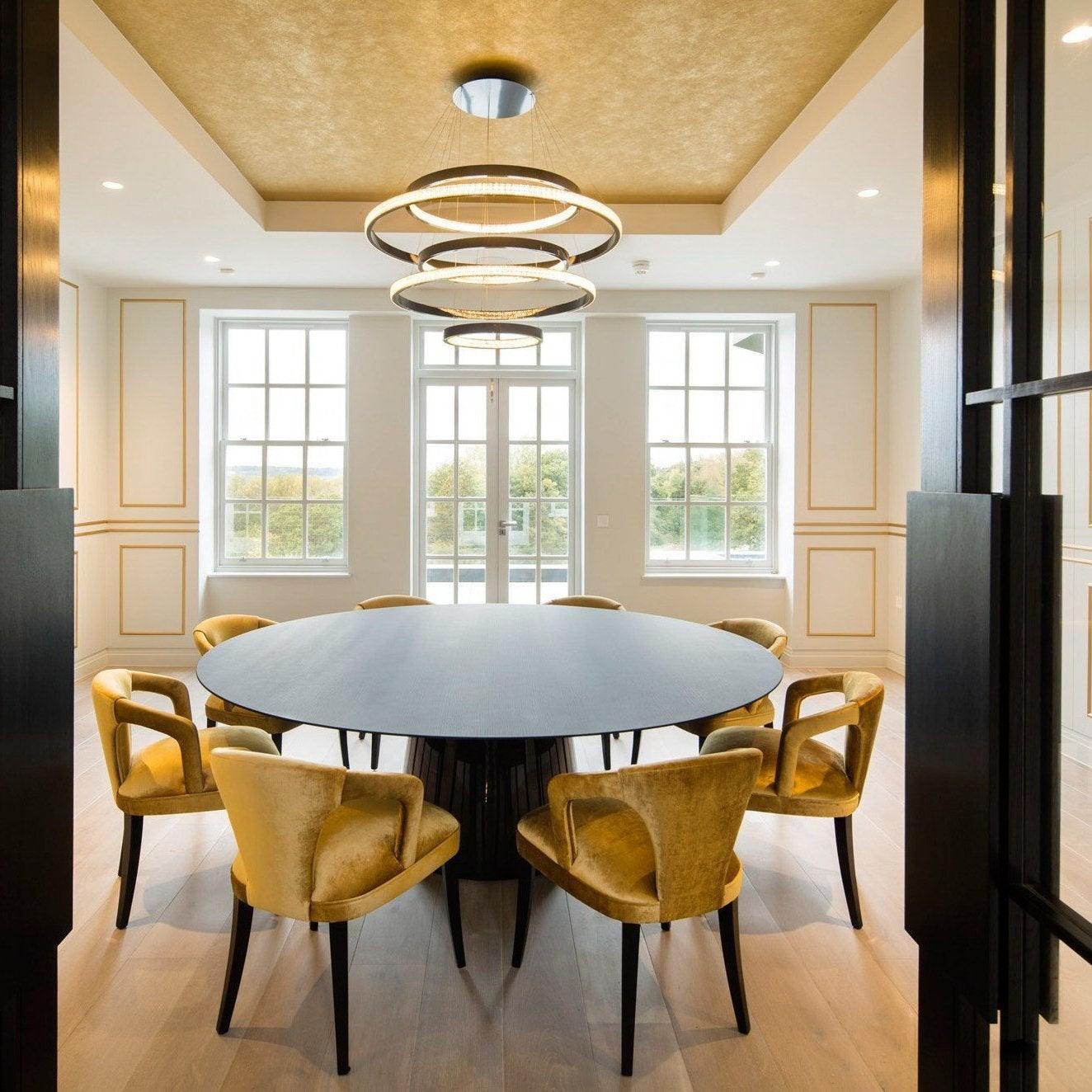 Ring Art Stairwell Chandelier