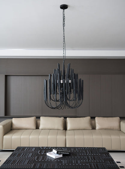 Sparse Wooden stick Chandelier