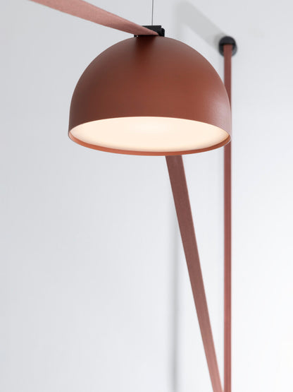 Plusminus Semispheres Leather Pendant Lamp