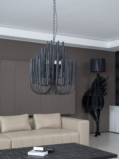 Sparse Wooden stick Chandelier