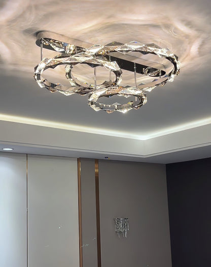 Rhombus Crystal Ceiling Lamp