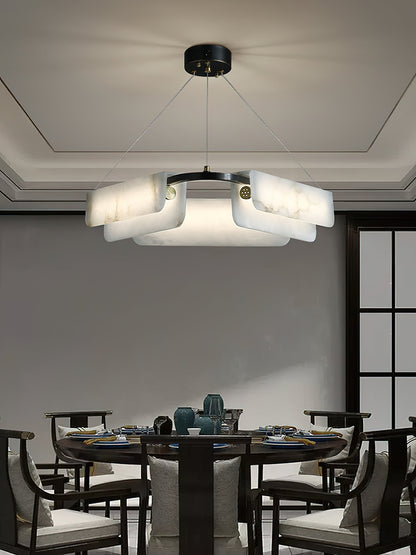 Delia Alabaster Chandelier