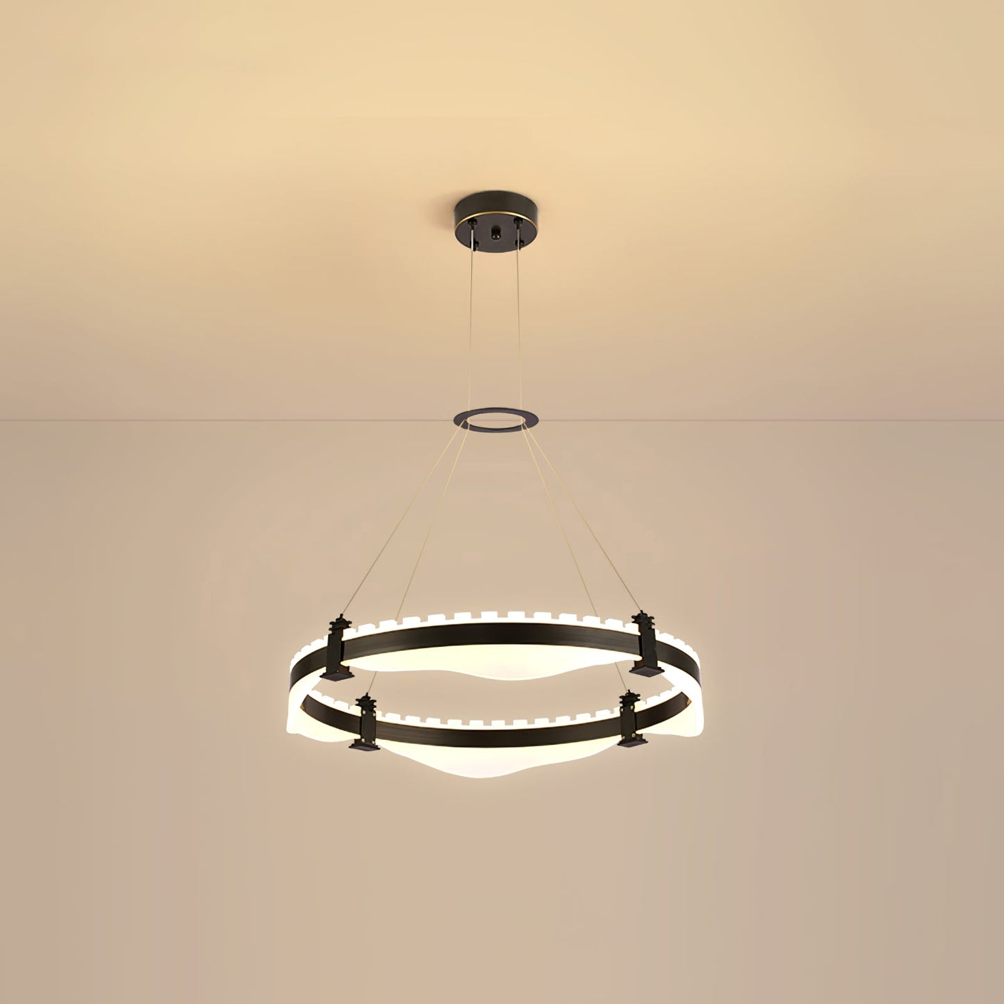 Ring Metallic Chandelier