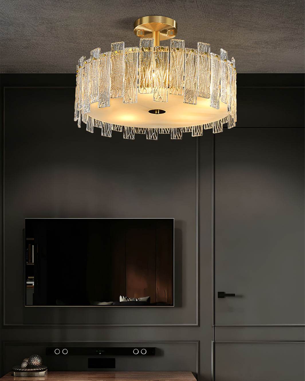 Scattered Glass Ceiling Lamp